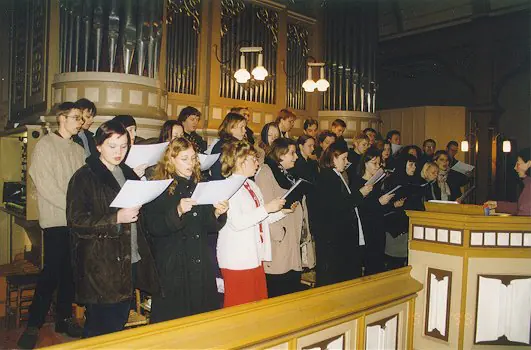 Dievkalpojums Trīsvienības baznīcā 19.12.99